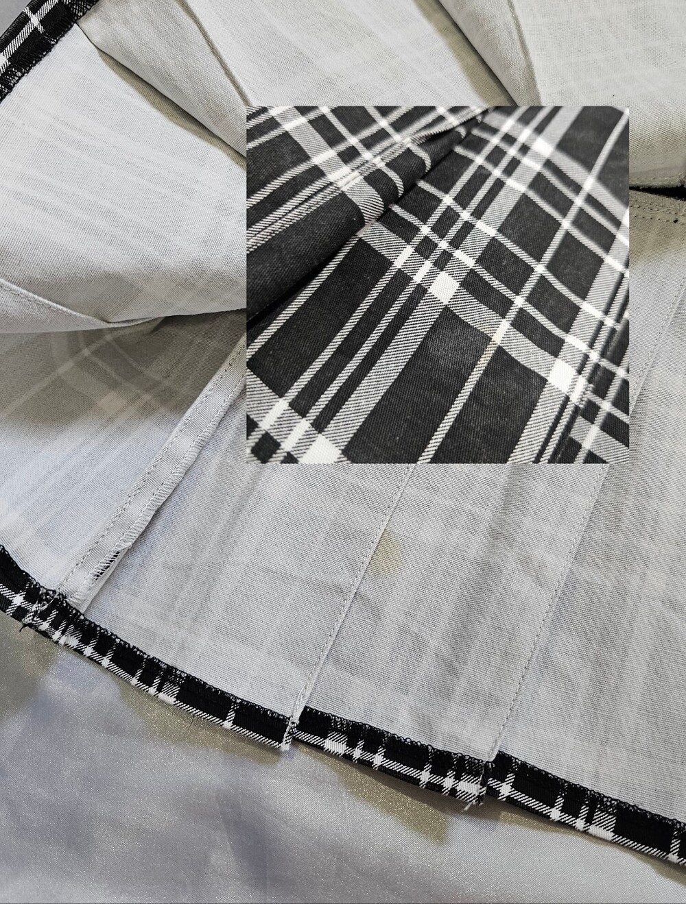 Tripp NYC Black & White Plaid Mini Skirt - Picture 8 of 9